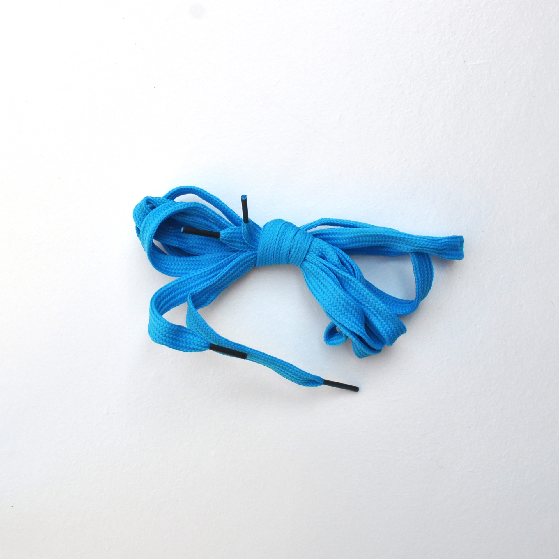 bright blue shoe laces