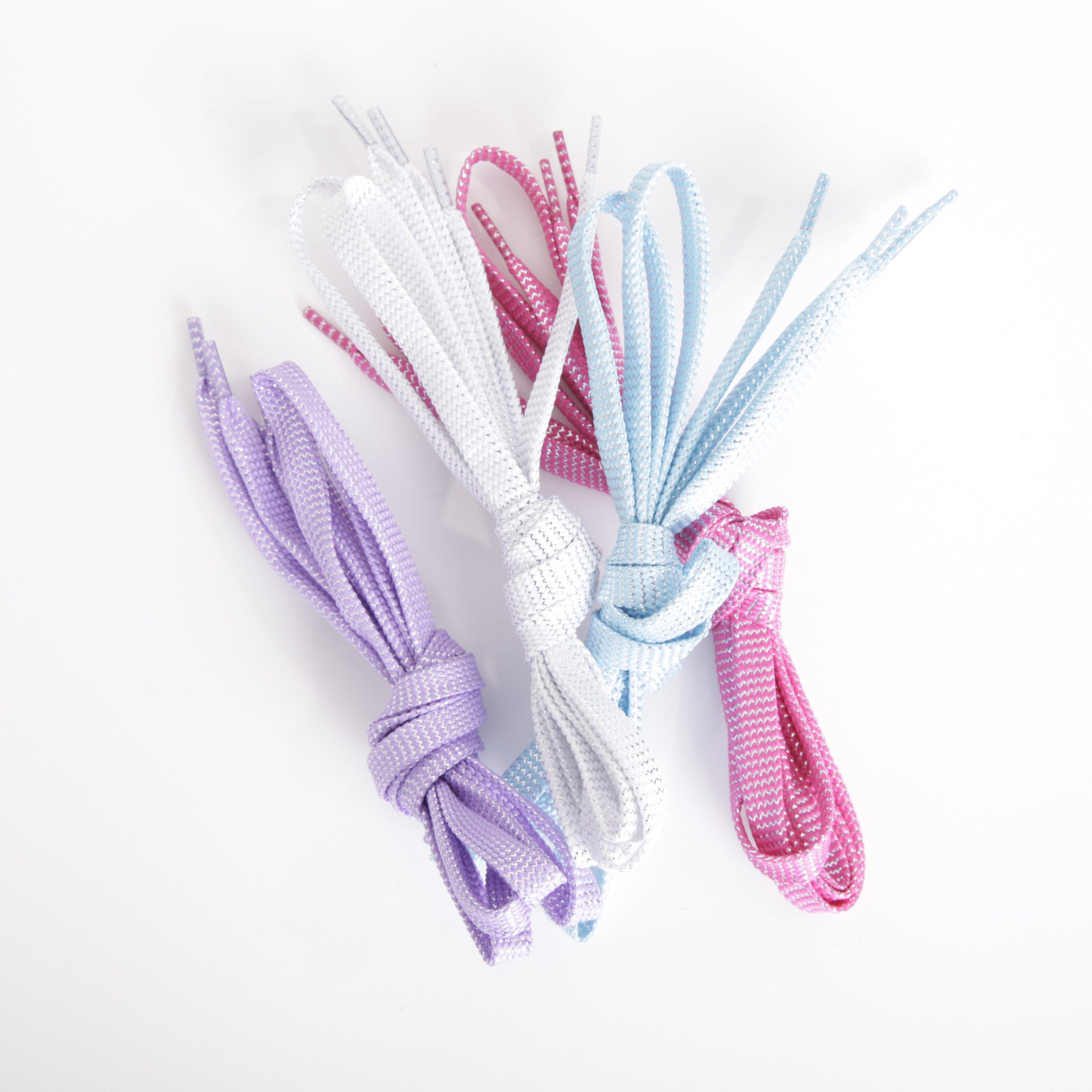 bright blue shoe laces